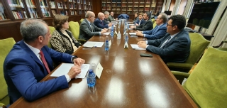 Los integrantes d ela reunión en el alto tribunal de Castilla-La Mancha